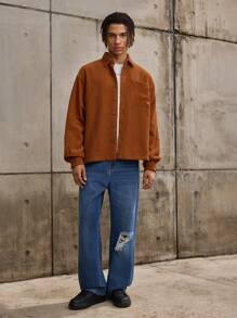 Forever 21 90's Oversized Cord Shirt In Tan Fall/Winter