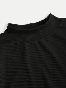 青少年女孩长款针织连衣裙，侧开衩连衣裙，百搭休闲分层时尚百搭春秋冬连衣裙