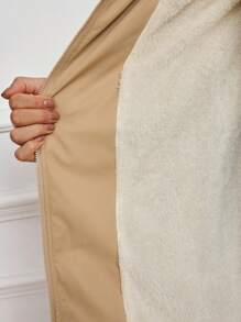 MaterniWear 3-In-1 Kangaroo Pocket Maternity Hooded Padded Coat, Winter Coat Outerwear For Pregnant Women