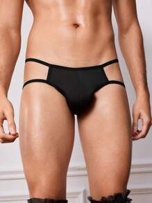 DrisQ Men's Solid Color Hollow Sexy Briefs
