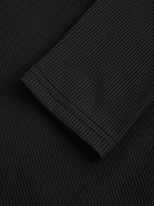 青少年女孩长款针织连衣裙，侧开衩连衣裙，百搭休闲分层时尚百搭春秋冬连衣裙