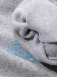 FRIFUL Women Slogan Print Drop Shoulder Long Sleeve Back Vent Hem Casual Pullover Sweatshirt, Autumn/Winter,Fall Women Clothes