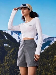 In My Nature 户外女式可拆卸徒步裤，适合露营、徒步旅行、城市通勤 - 深灰色 - 查看 2