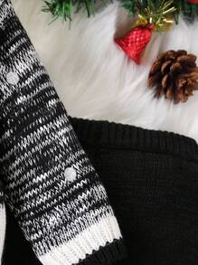 Baby Boys Sweater Set - Christmas Novelty, Adorable Snowman Design, Cozy Thick Knit, Soft And Warm, Protects Baby's Delicate Skin, Showcases Cute Charm, Suitable For Home, Travel, Christmas Party And More