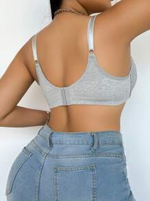 SHEIN Seamless Comfortable Wirefree Padded Bra Set, Plus Size