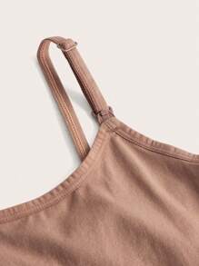 SHEIN Pregnant Women's Stylish Round Neck Body-Hugging Long Maternity Camisole - Multicolor - View 7