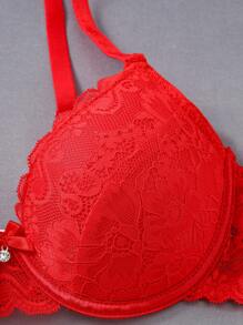 SHEIN 2pcs Romantic Lace Uplift & Enhance Bralette Set To Prevent Sagging & Lift Small Bust Lingerie