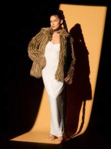 Lumalex 秋冬感恩节服装新年感恩节狂欢节服装正式舞会新年前夜服装音乐会 Pparty BanquetHallMaxi 白色优雅修身弹力亮片鸡尾酒会礼服秋冬