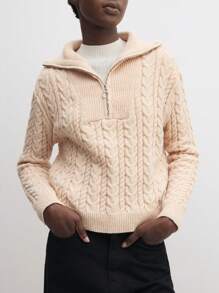 BizChic 圣诞卡其色休闲长袖针织毛衣 T 恤，时尚复古风格女士办公室服装，春夏 - 卡其色 - 查看 9