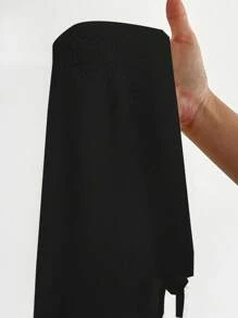 Flirla 女士纯色直筒休闲裤，简约百搭针织长裤，适合秋冬季