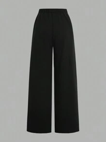 Sweetra Young 3pcs/Set Teenage Girls Elegant Imitated Commuter Simple Vest & Camisole & Pants Set, Autumn Winter