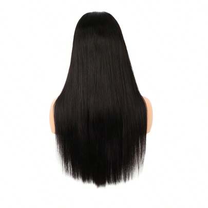ALL READY WIG Tóc giả ren không keo 5x5, tóc thật 100%, thẳng mượt, 9AM HAIR, tóc giả làm từ tóc thật 100%, tóc thật 100%, tóc thật 9AM HAIR