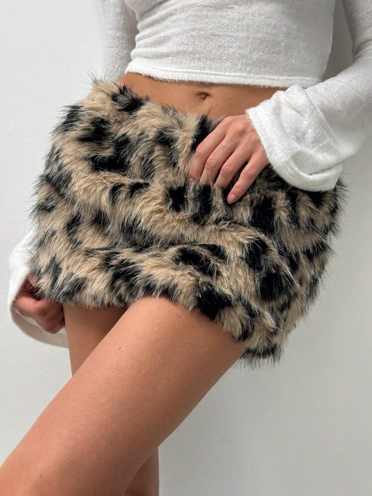 ミニスカート YOUHEE FUR MINI SKIRT BSA137 YOUHEE FUR MINI SKIRT BSA137 ミニスカート