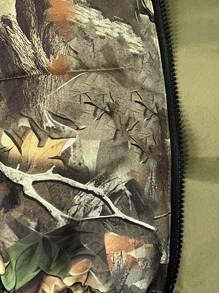 Slaydiva All-Over Print Sleeveless Jacket With Front Zipper In Fall/Winter