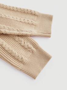 SHEIN MOD Cardigan long en tricot kaki rétro, pull tricoté rétro, pull ample, pull casual, pull style nomade, pull automne et hiver, tenues de cowgirl pour femmes