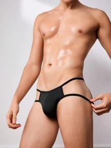 DrisQ Men's Solid Color Hollow Sexy Briefs