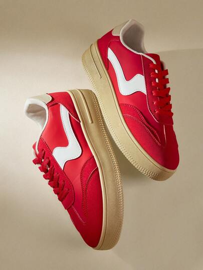 CUCCOO EASI 2024 新款女士豹纹厚底运动鞋，休闲运动运动鞋