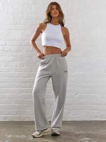 Musera Sport 罗纹短款背心，适合板式网球、网球、匹克球等运动。 - 白色 - 查看 4