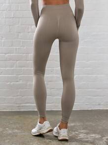 Musera Sport Ribbed High Waist Contour Activewear Leggings Workout Summer Gym Fitness Fall Winter