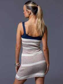 MUSERA 针织条纹吊带毛衣连衣裙 春夏 - 彩色 - 查看 3