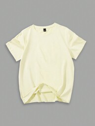 GENIUS ODE Men's Basic Solid Color Short Sleeve T-Shirt, Summer