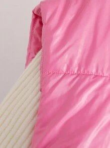 Teenage Girls Padded Vest Outerwear, Warm & - Pink - View 3