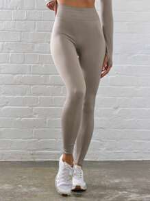 Musera Sport Ribbed High Waist Contour Activewear Leggings Workout Summer Gym Fitness Fall Winter