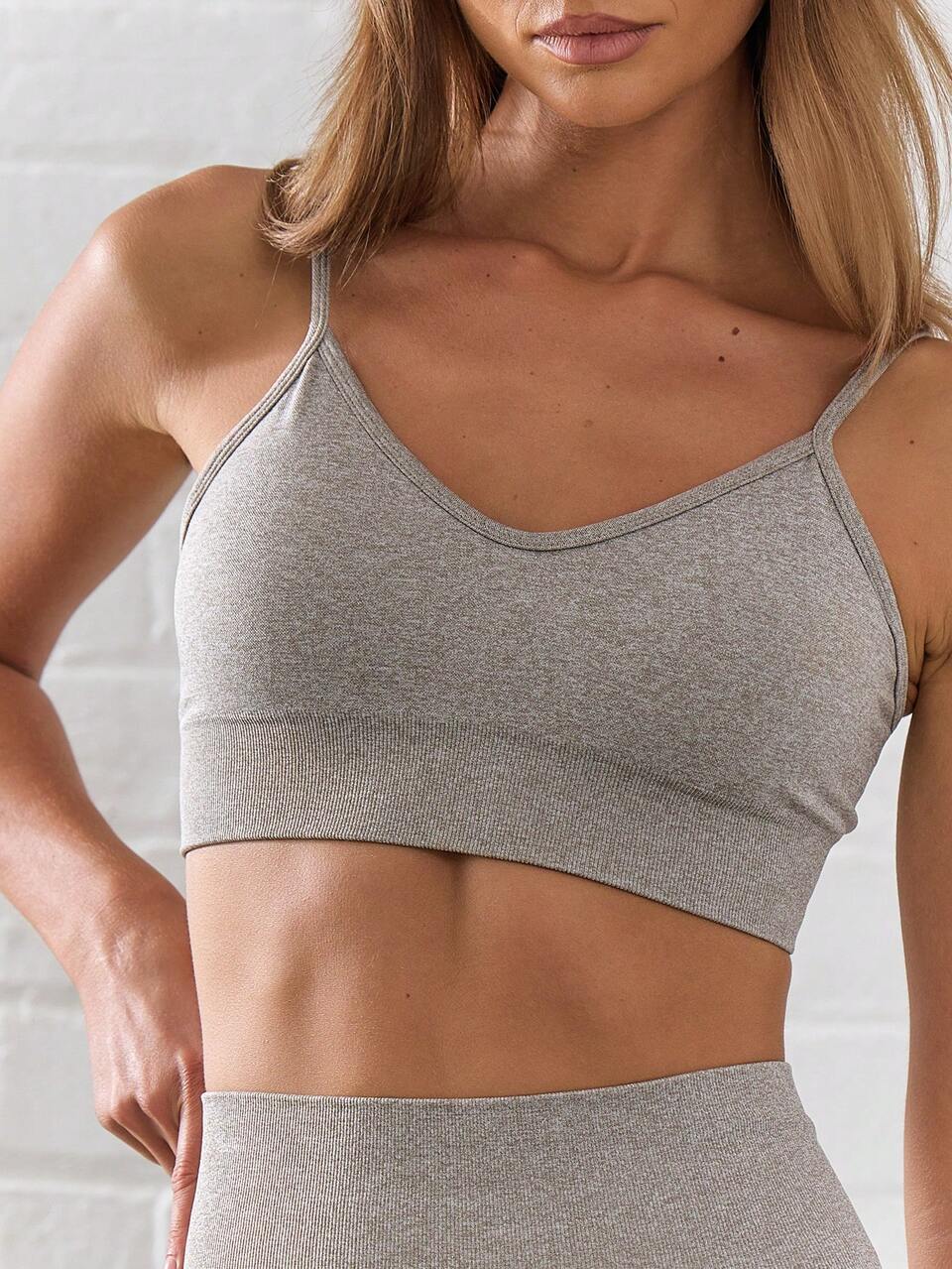 Active Solid Cropped S Cami Top, Padel, Tennis, Pickleball Gym Fitness