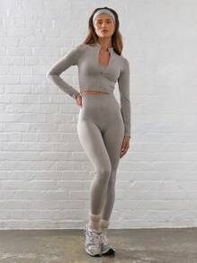 Musera Sport Zip Through Cropped Sports Jacket, Padel, Tennis, Pickleball Gym