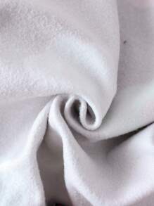 SHEIN Bộ 2 món áo nỉ hở vai in họa tiết hoa nhiều màu sắc cho bé gái và quần legging bó màu tương phản - màu đen - Xem 8