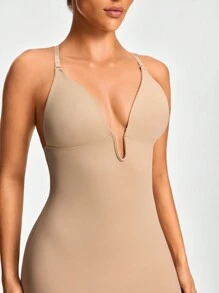 Shapelle Forme Rochie de damă, de culoare uni, cu bretele spaghetti, încrucișată la spate, minimalistă, lejeră