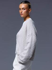 MUSERA One Button Knit Cardigan Spring Y2K 90's Casual Cute Oversized Airport Holiday Fall Back To School Autumn Winter Everyday  Work Office  Chic