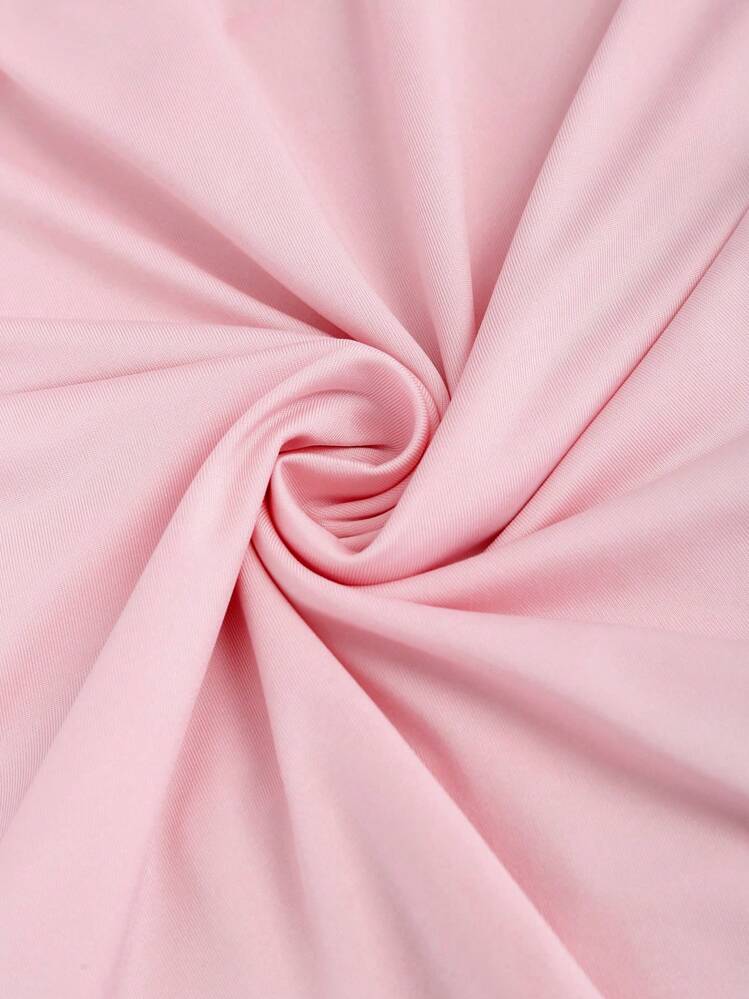 Sweetra 休闲纯色露肩收褶修身衬衫，秋季 - 彩色 - 查看 7