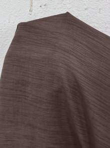 SHEIN LUNE 2 件套女士纯色宽松落肩长袖衬衫和阔腿裤休闲西装套装，春秋