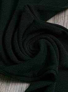 Linhara Pantaloni casual da donna taglia comoda, di colore unito, in vita elastica - nero - Visualizzare 4