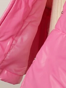 Teenage Girls Padded Vest Outerwear, Warm & - Pink - View 6