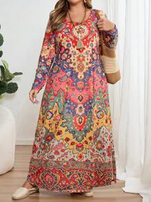 EMERY ROSE Váy ôm vừa vặn họa tiết hoa giản dị dành cho nữ, mùa thu/đông - Nhiều màu - Xem 3