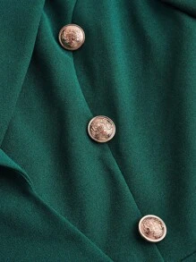 Ellevyn Women's Casual Fashion Jumpsuit With Lapel Collar, Autumn Fall Women Clothes Green Women  Jumpsuit Wedding Jumpsuit