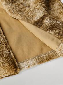 ROMWE MEN ROMWE Avant 男士前拉链长袖简约口袋夹克，休闲日常穿着 - 彩色 - 查看 5