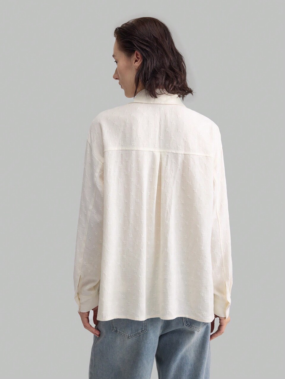 Off-White,Autumn,Parisian Chic,Brunch Women's French Cuff Long Sleeve Blouse,18% Linen Tie Detail Pleated Bowknot Shirt,Casual New Year Daily Attire
