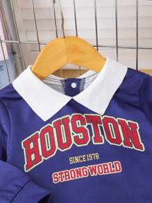 SHEIN 2 pièces Tenues décontractées chic pour retour à l'école pour bébés filles, ensemble sweat-shirt et pantalon de style écolière vert, convenant pour l'automne et l'hiver - Multicolore - Voir 8