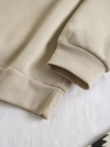 INAWLY Sudadera casual de cuello redondo de manga larga con estampado de pan de jengibre, talla grande, para otoño/invierno