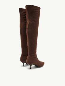 CUCCOO CHICEST Botas altas de punta fina de moda para mujer para fiesta y invierno, para Navidad y Año Nuevo