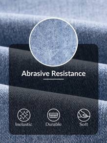 Front Button Long Sleeve Pocket Casual Denim Jacket - Light Wash - View 4