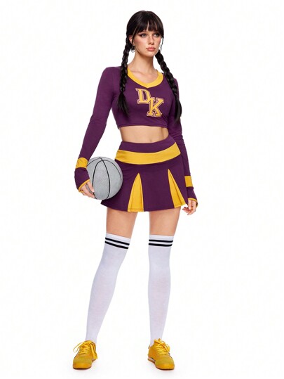 Women's Football Cheerleader Cosplay Costume Set