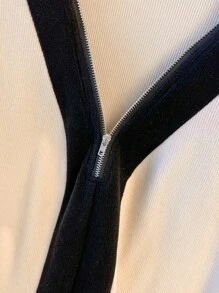 SHEIN LUNE 1 chiếc áo dài tay màu khối cỡ lớn dành cho nữ, trang phục thường ngày và công sở, mùa thu/đông - Nhiều màu - Xem 4