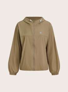 Gameset SHEIN Sport 2 件户外活动连帽夹克套装，适合露营、徒步旅行、城市通勤 - 彩色 - 查看 15