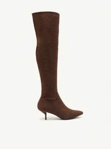 CUCCOO CHICEST Botas altas de punta fina de moda para mujer para fiesta y invierno, para Navidad y Año Nuevo