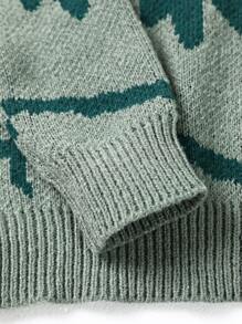 Pull tricoté col rond décontracté pour adolescent, convient pour le printemps, l'été, l'automne, la rentrée scolaire, style streetwear ample, pour la maison, les sorties, les fêtes, l'école
