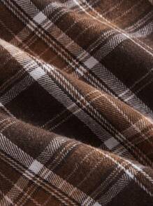 SHEIN MOD Plus Size Plaid Tank Top & Mid-Length Plaid Sundress Set
